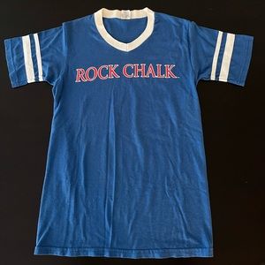 3 University of Kansas unisex small short sleeve shirts